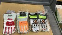 (4) PAIR LARGE GAUNTLET GLOVES - WATSON, XPRO, STOUT