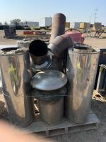 Pallet of 8 inch insulated stove pipe