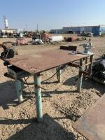 Steel welding table