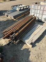 Bundle of 2 3/8 X5 foot saddled Steel uprights