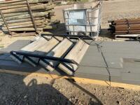 Lift of 8/10/12 foot poly decking with stairs