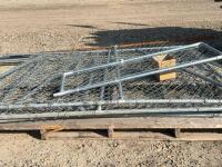 Chain link, fencing panels - 12' x 12' dog run