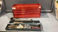 SEARS SMALL TOOL CHEST W/ A FEW MISC TOOLS