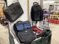 BOX WITH BAGS AND BACKPACKS