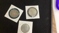 (3) USA HALF DOLLAR COINS - (1) IS BECENTENNIAL 1776-1976, 1973, AND 1983