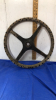 ANTIQUE WOOD STEERING WHEEL - 3