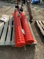 Two New rolls of poly snow fence