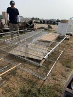 Adjustable stainless steel shelf