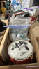 Box of miscellaneous electric supply and paint