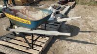 BLUE &ldquo;CITY LANDSCAPING&rdquo; METAL WHEELBARROW