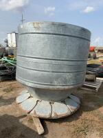 Galvanized hog feeder
