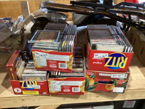 5 BOXES OF CD’S