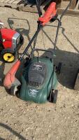 YARDWORKS 14&rdquo; ELECTRIC MOWER + CORDLESS B+D WEEDEATER
