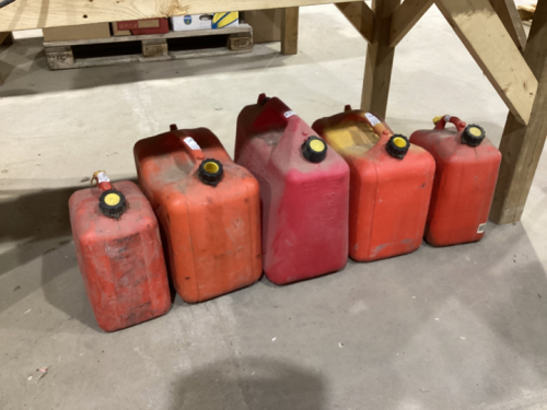 5 JERRY CANS