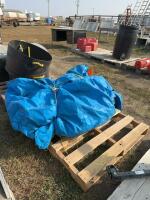 Polly tarps - blue grain tarp