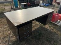 Steel office desk