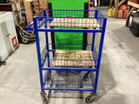 ROLLING METAL SHOP CART