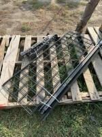 Set of metal shelving