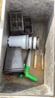 STEEL BOX WITH FLOWER POTS