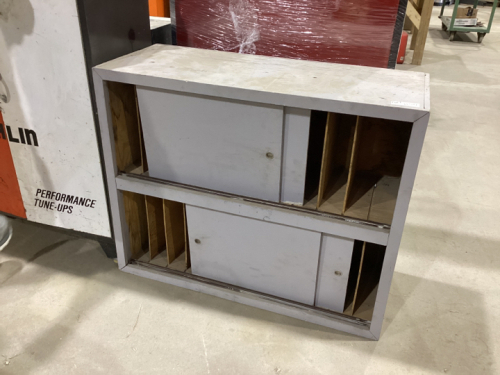 WOOD STORAGE CABINET