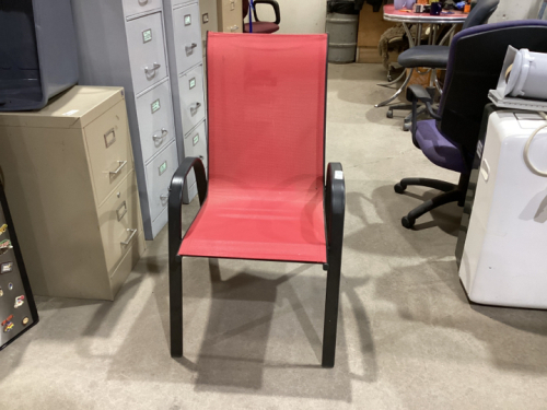 RED PATIO CHAIR