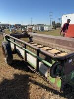 John Deere single axle manure spreader