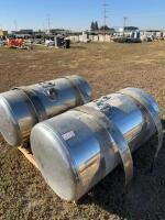 Set of aluminum saddle tanks