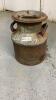 ANTIQUE CREAM CAN W/ LID