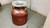 ANTIQUE CREAM CAN W/ LID - 3