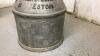 ANTIQUE CREAM CAN - "PALM"....WITH LID - 3