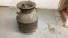 ANTIQUE CREAM CAN W/ LID - 3