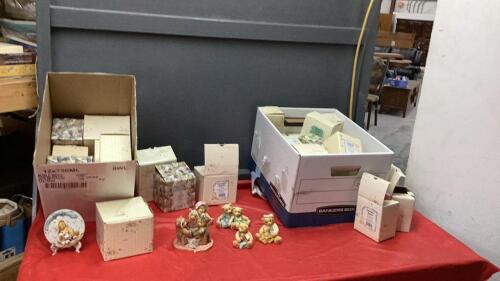 (2) BOXES W/ CHERISHED TEDDY COLLECTIBLES