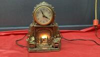 VINTAGE METAL ELECTRIC CLOCK