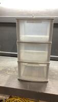 3-DRAWER STORAGE UNIT - NO WHEELS