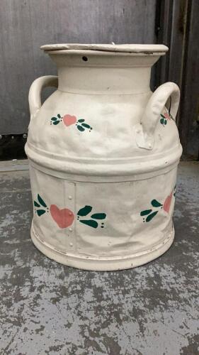 PAINTED CREAM CAN