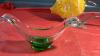 GLASS ANGEL FISH SCULPTURE AND SERVING BOAT - 3