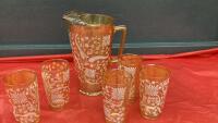 6 PC. LUSTERWARE BEVERAGE SET