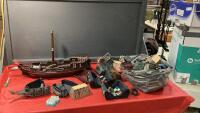 LARGE BOX W/ PIRATE SHIP LEGO