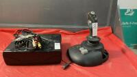 SEGA SATURN GAME CONSOLE AND MICROSOFT SIDEWINDER JOY STICK