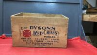 ANTIQUE DYSON'S VINEGAR WOOD CRATE