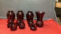 ROYAL RUBY VASES