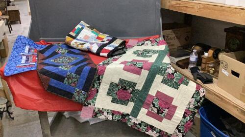 QUILTED TABLE RUNNERS, TABLE COVERS