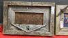 RUSTIC MANCAVE BARNWOOD FRAMED LICENSE PLATE DECOR - 2
