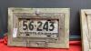 RUSTIC MANCAVE BARNWOOD FRAMED LICENSE PLATE DECOR - 3