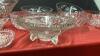 GOOD LIDDED TOTE W/ GLASSWARE - SOME CRYSTAL - 4