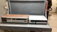 (2) ITEMS - JVC VHS PLAYER + WYNFORD HALL 8 TRACK/RADIO PLAYER