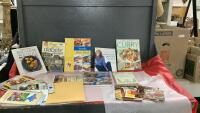 BOX W/ COOKBOOKS,