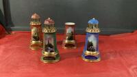 THOMAS KINKADE CERAMIC LIGHT HOUSES