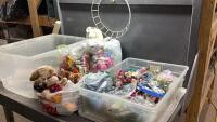 (2) TOTES CRAFTING SUPPLY