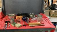 BOX W/ VINTAGE KITCHEN UTENSILS